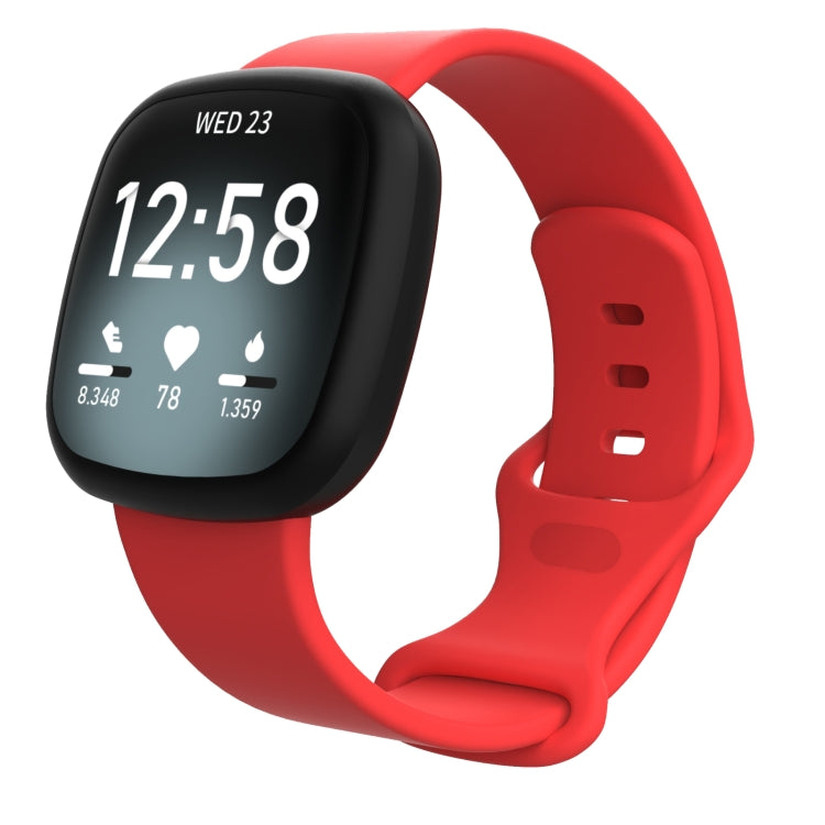 For Fitbit Versa 3 / Sense Silicone Replacement Strap Watchband, Size: S, Size: S