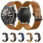 Samsung Galaxy Watch 3 45mm用 丸穴ライン本革交換用ストラップウォッチバンド