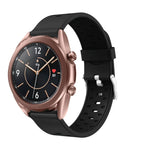 Samsung Galaxy Watch 3 41mm用 三列穴シリコン交換用ストラップウォッチバンド、Samsung Galaxy Watch 3 41mm用
