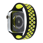 伸縮性シリコンウォッチバンド、Apple Watch Series 6 & SE & 5 & 4 40mm / 3 & 2 & 1 38mm対応、135mm（ブラックイエロー）、135mm（ブラックグレー）、150mm（レッドブラック）