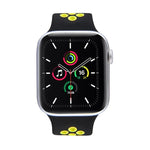 伸縮性シリコンウォッチバンド、Apple Watch Series 6 & SE & 5 & 4 40mm / 3 & 2 & 1 38mm対応、135mm（ブラックイエロー）、135mm（ブラックグレー）、150mm（レッドブラック）