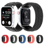 ナイロン＋レザー編み込みウォッチバンド、Apple Watch Series 6 & SE & 5 & 4 40mm / 3 & 2 & 1 38mm対応、S、M、L