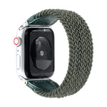 ナイロン＋レザー編み込みウォッチバンド、Apple Watch Series 6 & SE & 5 & 4 40mm / 3 & 2 & 1 38mm対応、S、M、L