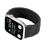 ナイロン＋レザー編み込みウォッチバンド、Apple Watch Series 6 & SE & 5 & 4 44mm / 3 & 2 & 1 42mm対応、S、M、L