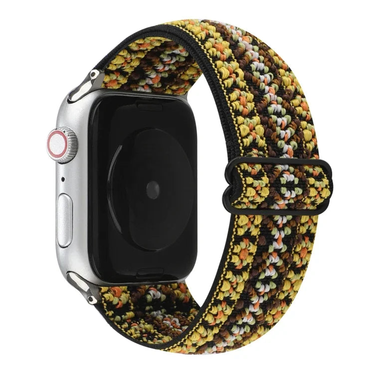 エスニックスタイルバックルウォッチバンド、Apple Watch Series 6 & SE & 5 & 4 40mm / 3 & 2 & 1 38mm対応、Apple Watch Series 7 41mm / 6 & SE & 5 & 4 40mm / 3 & 2 & 1 38mm対応