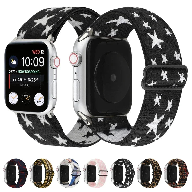 エスニックスタイルバックルウォッチバンド、Apple Watch Series 6 & SE & 5 & 4 40mm / 3 & 2 & 1 38mm対応、Apple Watch Series 7 41mm / 6 & SE & 5 & 4 40mm / 3 & 2 & 1 38mm対応