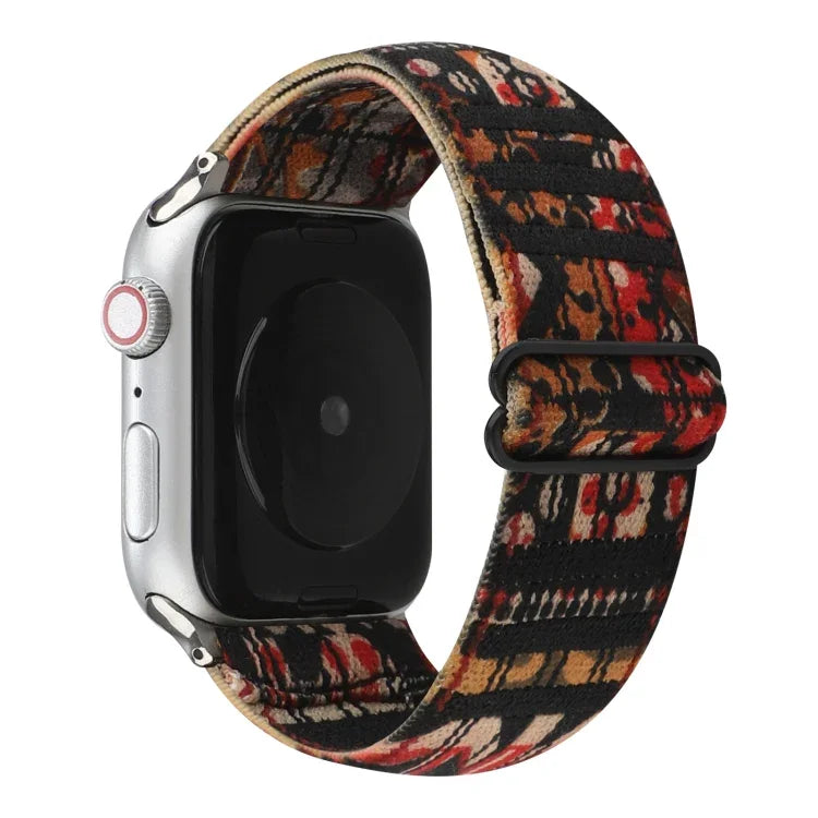 エスニックスタイルバックルウォッチバンド、Apple Watch Series 6 & SE & 5 & 4 44mm / 3 & 2 & 1 42mm対応、Apple Watch Series 7 45mm / 6 & SE & 5 & 4 44mm / 3 & 2 & 1 42mm対応、Apple Watch Ultra 49mm / Series 8&7 45mm / SE 2&6&SE&5&4 44mm / 3&2&1 42mm対応