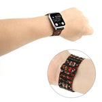 エスニックスタイルバックルウォッチバンド、Apple Watch Series 6 & SE & 5 & 4 44mm / 3 & 2 & 1 42mm対応、Apple Watch Series 7 45mm / 6 & SE & 5 & 4 44mm / 3 & 2 & 1 42mm対応、Apple Watch Ultra 49mm / Series 8&7 45mm / SE 2&6&SE&5&4 44mm / 3&2&1 42mm対応