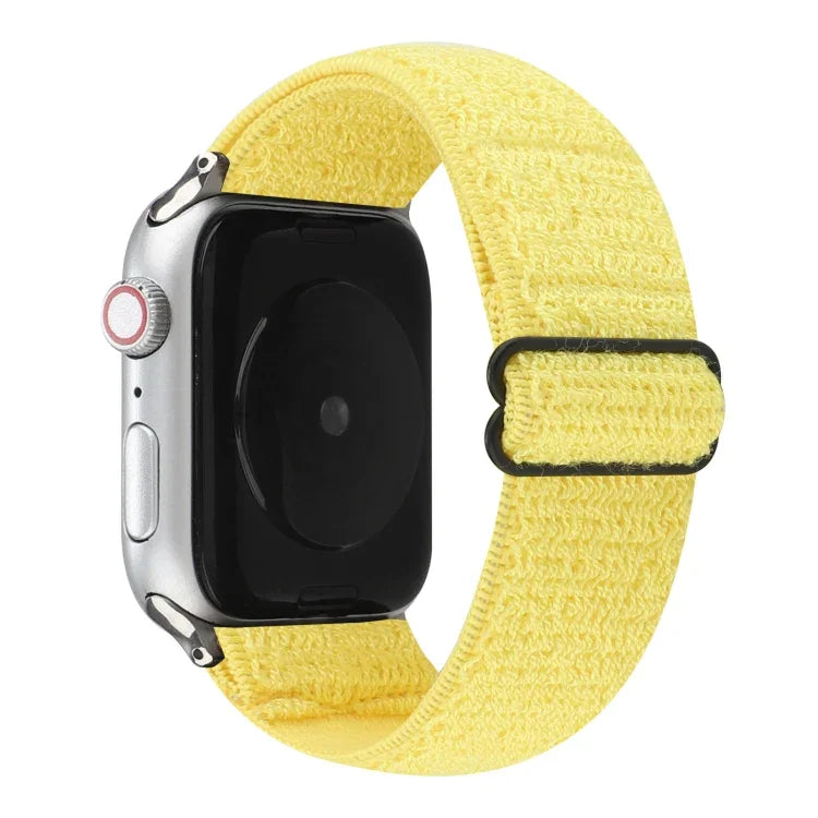 無地ナイロンウォッチバンド、Apple Watch Series 6 & SE & 5 & 4 40mm / 3 & 2 & 1 38mm対応、Apple Watch Series 7 41mm / 6 & SE & 5 & 4 40mm / 3 & 2 & 1 38mm対応