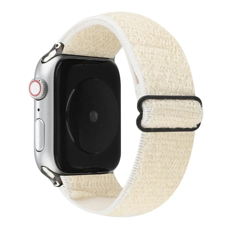 無地ナイロンウォッチバンド、Apple Watch Series 6 & SE & 5 & 4 44mm / 3 & 2 & 1 42mm対応、Apple Watch Series 7 45mm / 6 & SE & 5 & 4 44mm / 3 & 2 & 1 42mm対応