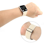 無地ナイロンウォッチバンド、Apple Watch Series 6 & SE & 5 & 4 44mm / 3 & 2 & 1 42mm対応、Apple Watch Series 7 45mm / 6 & SE & 5 & 4 44mm / 3 & 2 & 1 42mm対応