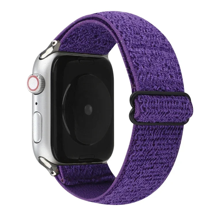 無地ナイロンウォッチバンド、Apple Watch Series 6 & SE & 5 & 4 44mm / 3 & 2 & 1 42mm対応、Apple Watch Series 7 45mm / 6 & SE & 5 & 4 44mm / 3 & 2 & 1 42mm対応