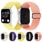 無地ナイロンウォッチバンド、Apple Watch Series 6 & SE & 5 & 4 44mm / 3 & 2 & 1 42mm対応、Apple Watch Series 7 45mm / 6 & SE & 5 & 4 44mm / 3 & 2 & 1 42mm対応