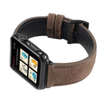 ライチテクスチャー本革ウォッチバンド、Apple Watch Series 6 & SE & 5 & 4 44mm / 3 & 2 & 1 42mm対応、Apple Watch Series 7 45mm / 6 & SE & 5 & 4 44mm / 3 & 2 & 1 42mm対応