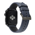 ライチテクスチャー本革ウォッチバンド、Apple Watch Series 6 & SE & 5 & 4 44mm / 3 & 2 & 1 42mm対応、Apple Watch Series 7 45mm / 6 & SE & 5 & 4 44mm / 3 & 2 & 1 42mm対応