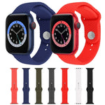 編み込みパターン シリコン スナップ時計バンド Apple Watch Series 6 & SE & 5 & 4 40mm / 3 & 2 & 1 38mm 用、Apple Watch Series 7 41mm / 6 & SE & 5 & 4 40mm / 3 & 2 & 1 38mm 用、Apple Watch Series 8&7 41mm / SE 2&6&SE&5&4 40mm / 3&2&1 38mm 用