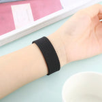 シングルターン 編み込みパターン シリコン時計バンド Apple Watch Series 6 & SE & 5 & 4 40mm / 3 & 2 & 1 38mm 用、S、M、L