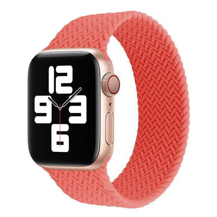 シングルターン 編み込みパターン シリコン時計バンド Apple Watch Series 6 & SE & 5 & 4 40mm / 3 & 2 & 1 38mm 用、S、M、L