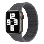 シングルターン 編み込みパターン シリコン時計バンド Apple Watch Series 6 & SE & 5 & 4 40mm / 3 & 2 & 1 38mm 用、S、M、L