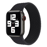 シングルターン 編み込みパターン シリコン時計バンド Apple Watch Series 6 & SE & 5 & 4 40mm / 3 & 2 & 1 38mm 用、S、M、L