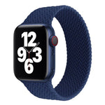 シングルターン 編み込みパターン シリコン時計バンド Apple Watch Series 6 & SE & 5 & 4 40mm / 3 & 2 & 1 38mm 用、S、M、L