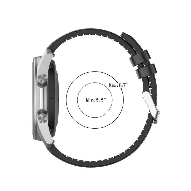 22mm Silicone Leather Replacement Strap Watchband for Samsung Galaxy Watch 3 45mm, For Samsung Galaxy Watch 3 45mm