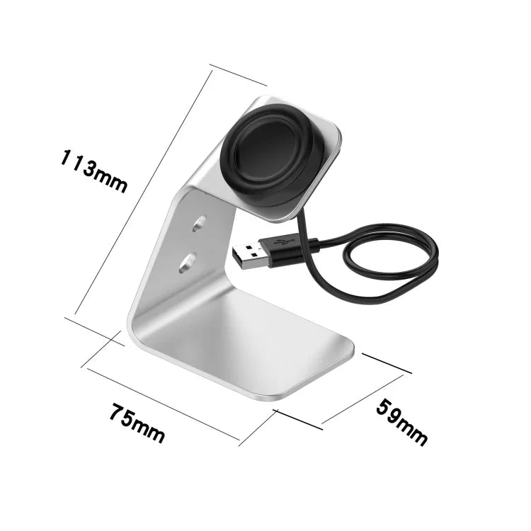 Samsung R800 / Galaxy Watch用 ユニバーサルアルミ合金マグネット充電器ホルダー チップ保護付き 急速充電対応 Samsung R800用