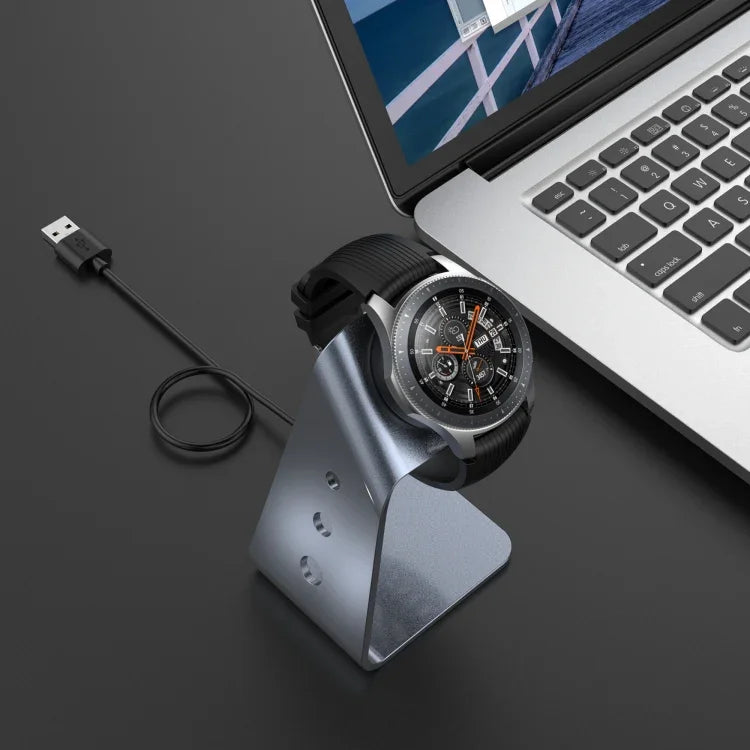 Samsung R800 / Galaxy Watch用 ユニバーサルアルミ合金マグネット充電器ホルダー チップ保護付き 急速充電対応 Samsung R800用