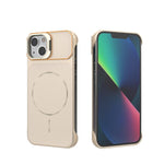 Frameless Half-Wrapped PC Magnetic Phone Case, For iPhone 13