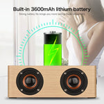 Q5A 多機能木製タッチクロックディスプレイ ワイヤレス充電 Bluetoothスピーカー TFカード＆Uディスク＆3.5mm AUX対応, Q5A