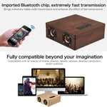 Q5 木製 Bluetoothスピーカー TFカード＆3.5mm AUX対応, Q5
