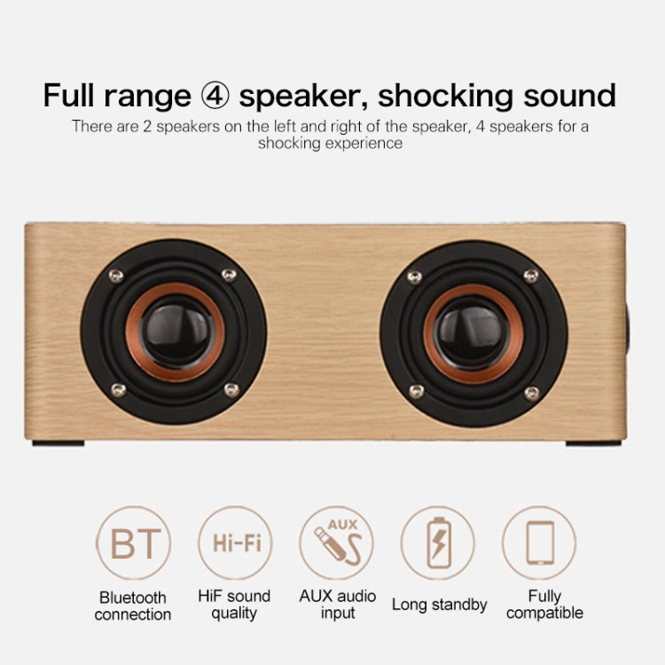 Q5 木製 Bluetoothスピーカー TFカード＆3.5mm AUX対応, Q5