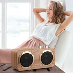 Q7 サブウーファー木製 Bluetoothスピーカー TFカード＆Uディスク＆3.5mm AUX対応, Q7