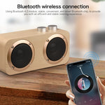Q7 サブウーファー木製 Bluetoothスピーカー TFカード＆Uディスク＆3.5mm AUX対応, Q7