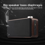 W5A サブウーファーファブリック木製タッチ Bluetoothスピーカー TFカード＆Uディスク＆3.5mm AUX対応, ウォールナット, イエロウッド