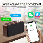 W5A サブウーファーファブリック木製タッチ Bluetoothスピーカー TFカード＆Uディスク＆3.5mm AUX対応, ウォールナット, イエロウッド