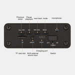 W5C サブウーファー 木製時計 Bluetoothスピーカー TFカード & 3.5mm AUX対応 ブラウンウッド イエローウッド