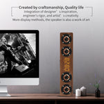 W8C 木製クロックサブウーファー Bluetoothスピーカー TFカード＆Uディスク＆3.5mm AUX対応