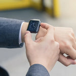 レザー交換用ストラップ 時計バンド スチールボタン付き、Apple Watch Series 7 41mm / & 6 & SE & 5 & 4 40mm 用、Apple Watch Series 7 45mm / & 6 & SE & 5 & 4 44mm 用