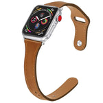 レザー交換用ストラップ 時計バンド スチールボタン付き、Apple Watch Series 7 41mm / & 6 & SE & 5 & 4 40mm 用、Apple Watch Series 7 45mm / & 6 & SE & 5 & 4 44mm 用