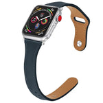 レザー交換用ストラップ 時計バンド スチールボタン付き、Apple Watch Series 7 41mm / & 6 & SE & 5 & 4 40mm 用、Apple Watch Series 7 45mm / & 6 & SE & 5 & 4 44mm 用