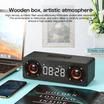 M5 サブウーファー木製 Bluetooth 4.2スピーカー TFカード＆3.5mm AUX＆FM対応