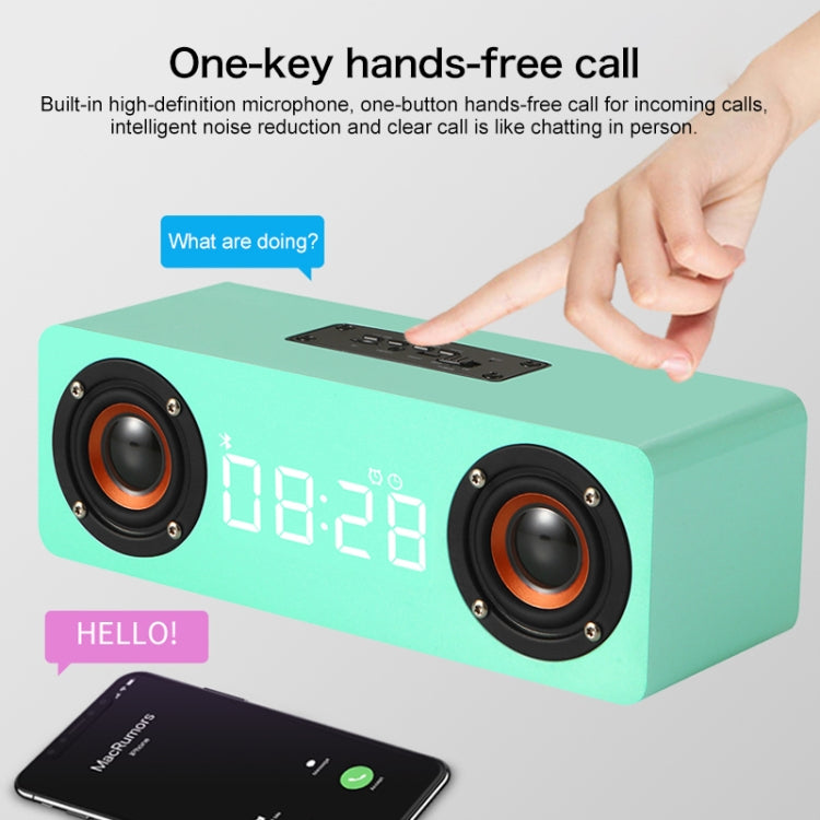 M5 サブウーファー木製 Bluetooth 4.2スピーカー TFカード＆3.5mm AUX＆FM対応