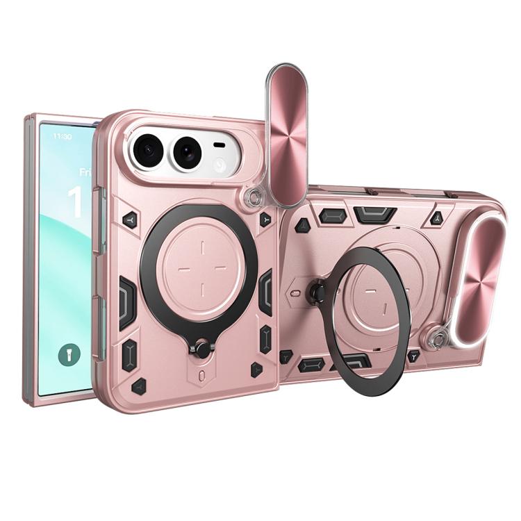 CD Texture Sliding Camshield Magnetic Holder Phone Case, For iPhone Duo
