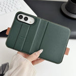 Litchi Texture Foldable Stand Phone Leather Case with Screen Protector, For iPhone Duo