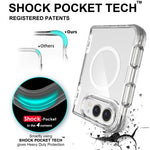 TPU + PC Hybrid 2.5mm Thick Hinge Shockproof Magnetic Phone Case, For iPhone Duo