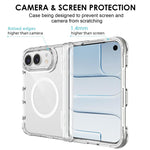 TPU + PC Hybrid 2.5mm Thick Hinge Shockproof Magnetic Phone Case, For iPhone Duo