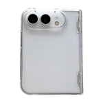 Clear Spring Hinge PC Phone Case, For iPhone Duo