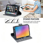 Solid Color Calfskin Texture RFID Vegan Leather Phone Case, For iPhone Duo