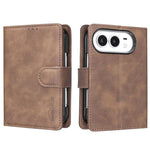 Solid Color Calfskin Texture RFID Vegan Leather Phone Case, For iPhone Duo